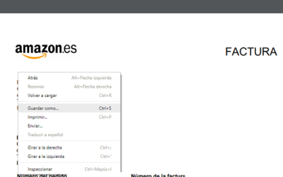 ¿Cómo subir facturas a Amazon?